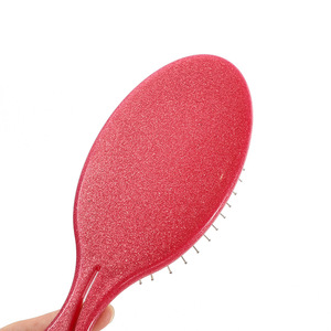 Peigne à cheveux ovale à paillettes, coussin en nylon, portable, pour usage général - Product Image 3