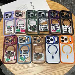 เคสสำหรับ <span class=keywords><strong>iPhone</strong></span> 17เคสมีขาตั้งแม่เหล็กโปร่งใสเคสโทรศัพท์กันกระแทกสำหรับ <span class=keywords><strong>iPhone</strong></span> 17 Air 16 17 PRO MAX - Product Image 3