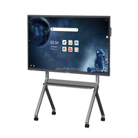 Tableau interactif intelligent QDE 55/65/75/85/86/98/100/110 pouces avec écran tactile et ordinateur intégré pour présentations professionnelles