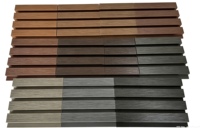 Panneaux muraux WPC coextrudés SINKO, couleur bois antique, revêtement composite imperméable pour villa et jardin extérieurs