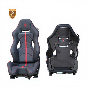 Asiento de Carreras de Fibra de Carbono Seca <span class=keywords><strong>458</strong></span> Speciale para <span class=keywords><strong>Ferrari</strong></span> <span class=keywords><strong>458</strong></span> 488 F8 SF90 296GTB 812 F12, Asiento de Pista Personalizado en Cuero y Microfibra de Gamuza - Product Image 1