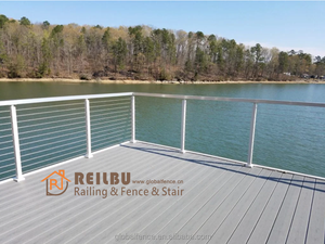 Reilbu Hot Sale House Railing Cable Railing <strong>Stainless</strong> <strong>Steel</strong> Post Aluminium Post Anti-rust Modern Look <strong>Handrail</strong> - Product Image 3