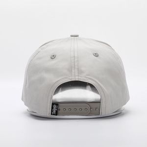 Custom 5 Panel <b>Grey</b> Rope Hat,High Quality Embroidery Logo Curved Brim Quick Dry Nylon Snap Back <b>Baseball</b> <b>Cap</b> - Product Image 5