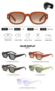 LBashades SZ1005 Tendances 2025 Lunettes de soleil de créateur Lunettes d'été Couleur bonbon Petites lunettes de soleil rondes Ombre fraîche et fraîche - Product Image 6