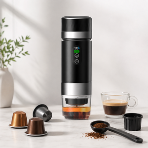 Cafetera Portátil de Viaje con Batería Desmontable, Taza de Espresso de 80 ml, Calentamiento Rápido, Uso en Exteriores - Product Image 1