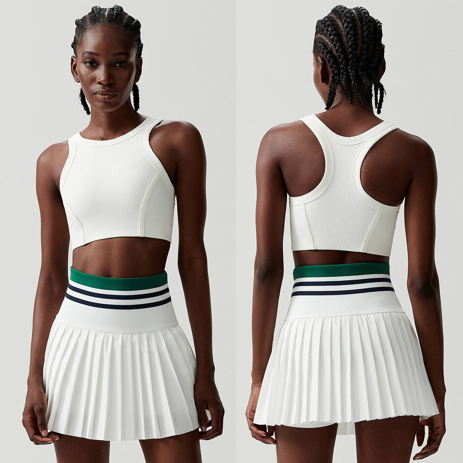 Blanc et vert
