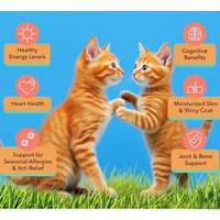 Huile de saumon OEM pour chiens et chats, pour une peau et un pelage sains, huile de poisson, oméga 3 EPA DHA, complément alimentaire liquide pour animaux de compagnie