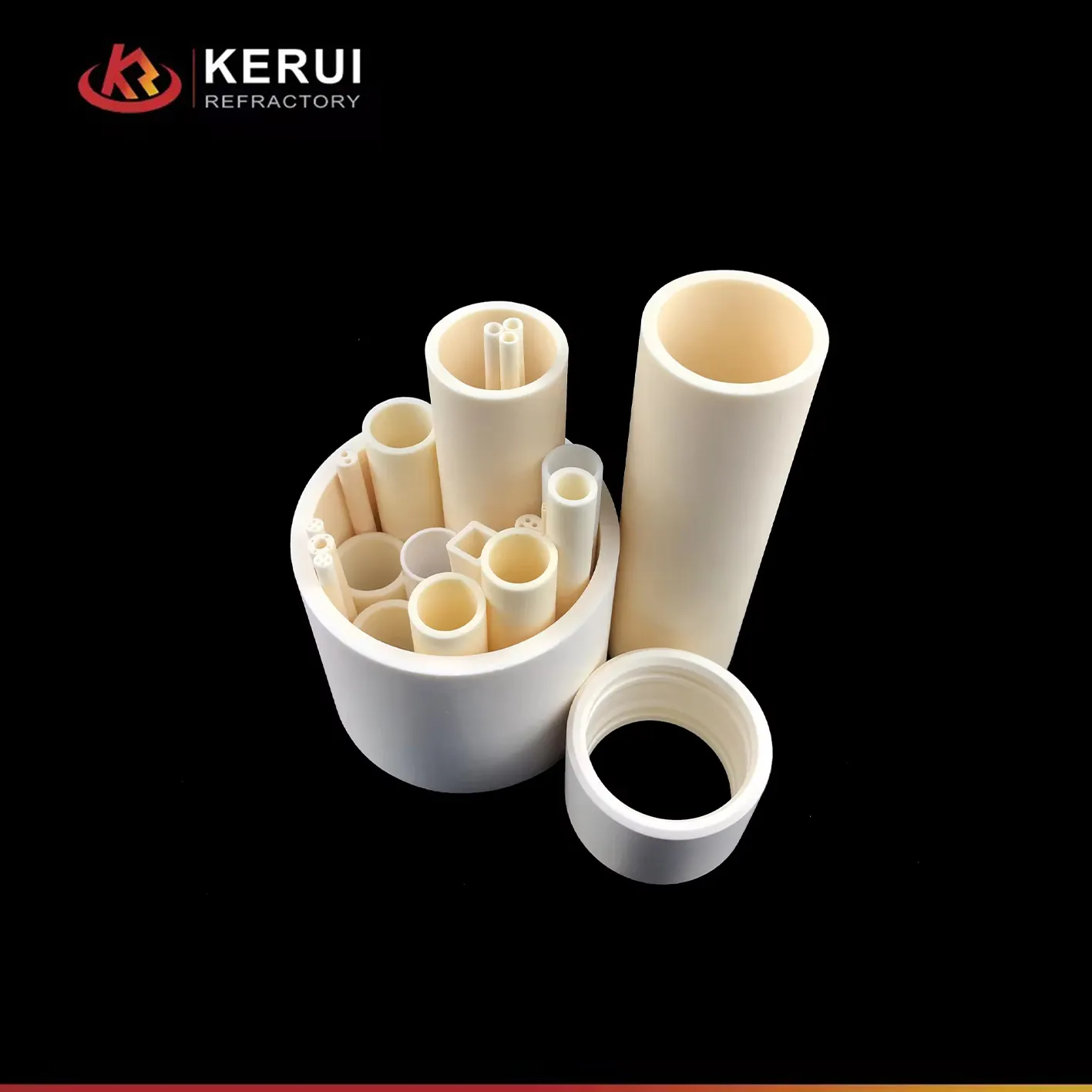 KERUI Made Of High Temperature Refractory Ceramic Fiber Material Ceramic Fiber Crucible For High-Temperature Test