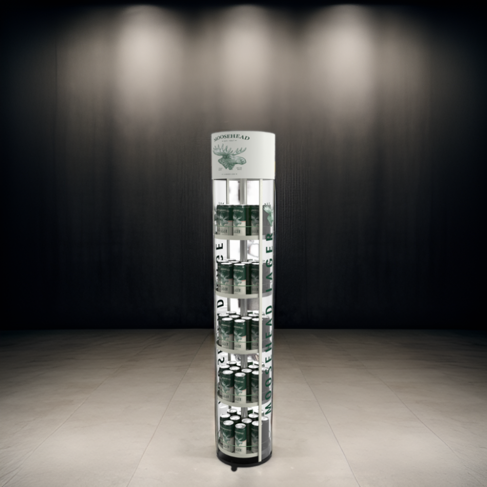 Apache Customized Light Duty Single-Sided Metal Wire Floorstanding Display Stand for Supermarkets Liquor Stores High-Traffic — view 5