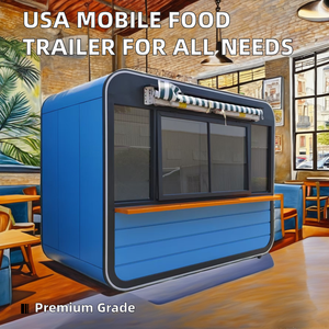 Rimorchio Food Truck Mobile Personalizzabile Struttura in Acciaio Multiuso Camioncino per Snack Case Prefabbricate Attrezzatura da Cucina Negozi - Product Image 2