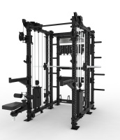 Rack de musculation multifonction LM3-FR6SF avec Smith Machine et Cable Crossover – Équipement de fitness commercial tout-en-un