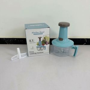 Large 1.5L Bowl Effortless <b>Vegetable</b> <b>Chopper</b> Meat Mincer Fruits Herbs Garlic Onion Hand Press Manual Stainless Steel Reusable - Product Image 6