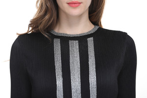 2019 ajustado apretado vestido Casual de manga larga vestido de las mujeres Sexy vestido - Product Image 4