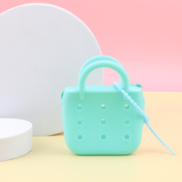 Nouveaux sacs à main miniatures en silicone DIY mignons, imperméables, avec breloques pour enfants