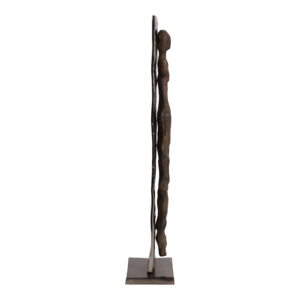 Scultura Figurativa Contemporanea in Metallo Texturizzato, Elemento Decorativo per Casa, Bagno, Ufficio e Soggiorno - Product Image 3