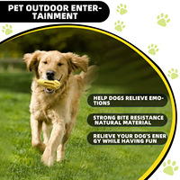 Jouet pour chien en caoutchouc durable, en forme de maïs, résistant aux morsures, pour nettoyer les dents, pour chiens de taille moyenne et grande