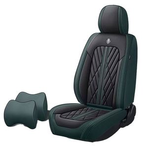 ผ้าคลุมเบาะรถยนต์หนัง Nappa สีเทา กันน้ำ ทนทาน กระชับพอดี 5 ที่นั่ง ครบชุด สไตล์สปอร์ต สำหรับทุกฤดู - Product Image 5