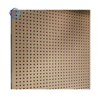 Panneaux décoratifs en bois micro-perforés ignifuges, plaques modernes en MDF insonorisantes pour murs, panneaux de contreplaqué plaqué pour bureaux