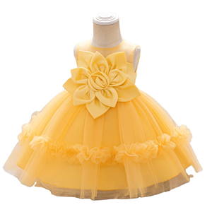 Abito Formale per Bambine in Tulle Blu Reale con Design Monospalla, Fiocchi Decorativi e Fascia Abbinata - Product Image 5