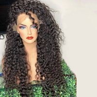 Perruque Pixie Bouclée Cheveux Naturels Vietnamiens Sans Colle Pré-Pluckée Prête à Porter