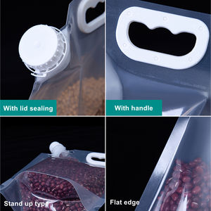 Ustom 5L ranranransparent Plastic lastic iquid ackackaging ttand P ucuction oozzle Ouch Pout AG For ICE ND - Product Image 3