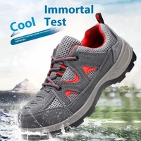 Chaussures de sécurité de travail anti-écrasement et anti-perforation à embout d'acier toutes saisons pour l'usine et le sport – Vente en gros fabricant