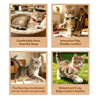 Collier pour chat en velours doux, réglable, avec boucle en alliage de zinc durable, décoration nœud mignon, personnalisable OEM ODM