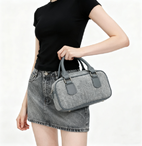 กระเป๋าสะพายไหล่แบบพกพามีซิป PU สำหรับผู้หญิงกระเป๋าถือดีไซน์ทันสมัยใหม่ล่าสุด2025 - Product Image 2