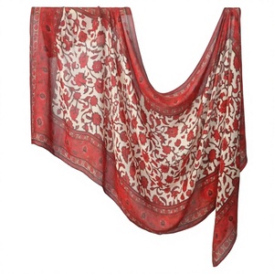 Écharpe ethnique numérique respirante vintage imprimée double face en modal VELA Rayon 40S, collection automne, en promotion - Product Image 4