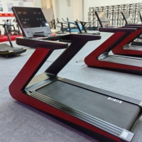 Caminadora Eléctrica de Lujo de Grado Comercial con Inclinación, Pantalla Táctil LED para Gimnasio Interior y Uso Doméstico