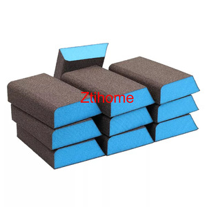 Bloc de ponçage d'angle en oxyde d'aluminium, éponge pour cloisons sèches et meulage du <span class=keywords><strong>bois</strong></span>, éponge de ponçage pour cloisons sèches, outils abrasifs - Product Image 3