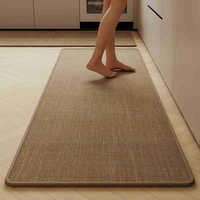Tapis de cuisine Lanseon en fibres synthétiques modernes, antidérapant, super absorbant, écologique, résistant aux taches, épaisseur moyenne pour la maison