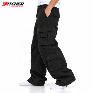 Wholesale <b>mens</b> denim cargo pants Custom <b>mens</b> denim cargo pants Cargo <b>jeans</b> Utility Style Denim Low MOQ Collection - Product Image 2