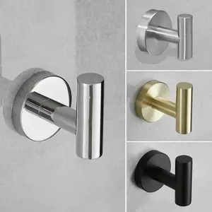 Modern Wall Mounted Hook Holder SUS304 Stainless Steel Bathroom Towel Hooks Coat/robe Clothes Hooks