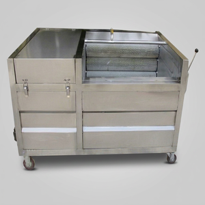Lavadora de Vegetales de Acero Inoxidable 304, 0.5 TPH, con Motor y Bomba - Product Image 1