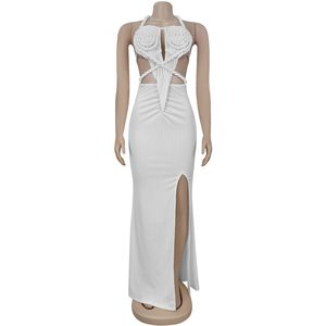 STOCK 7 colori lavorato a maglia da donna cinturini intrecciati estivi Maxi abito da Designer tagliato alla moda S-2XL per <span class=keywords><strong>abbigliamento</strong></span> <span class=keywords><strong>taglie</strong></span> <span class=keywords><strong>forti</strong></span> - Product Image 5