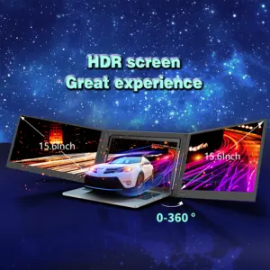 2024 New FHD 15.6inch màn hình rộng 16:9 Màn hình kép xách tay máy tính xách tay màn hình Extender cho máy tính xách tay máy tính xách tay màn hình Type-C Kết nối