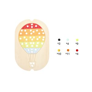 Montessori <span class=keywords><strong>FLISAT</strong></span> Color Inserts Cubo sensorial de madera Inserto grande para niños - Product Image 1