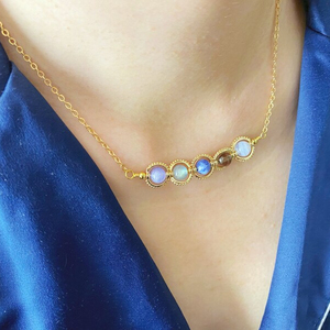 Andmade-collar de odalita para mujer, collar de odómetro - Product Image 1