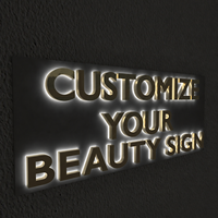 Enseignes LED 3D, lettres lumineuses, enseignes extérieures personnalisées pour entreprises, enseignes de bâtiment en métal inoxydable, lettres en relief LED, enseignes LED intérieures pour bureaux