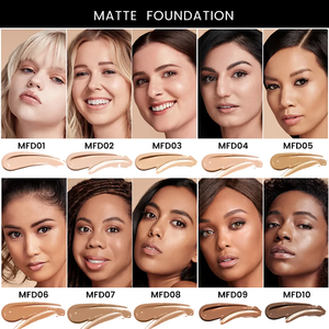Vegan Full <span class=keywords><strong>Coverage</strong></span> HD <span class=keywords><strong>Foundation</strong></span> Maquillaje de etiqueta privada 10 colores Matte <span class=keywords><strong>Liquid</strong></span> <span class=keywords><strong>Foundation</strong></span> para maquillaje facial - Product Image 4