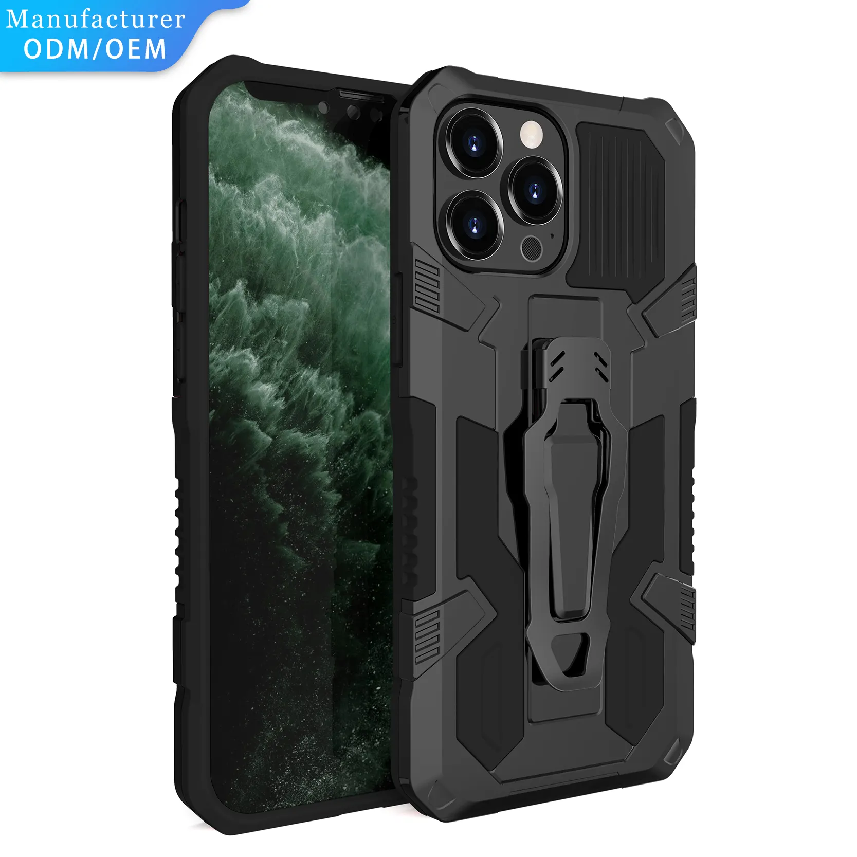 2 in 1 Tpu Pc Combo Rugged Kickstand Holder Back Clip Phone Case Cover For Infinix Hot 9 Play