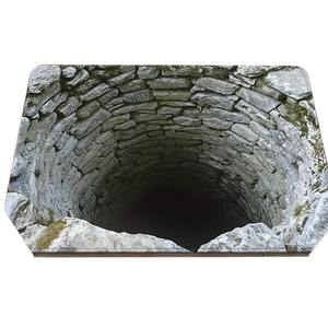 Tapis 3D à effet visuel de fosse bleue pour salon et chambre, tapis de sol à illusion optique 3D pour la décoration intérieure - Product Image 5