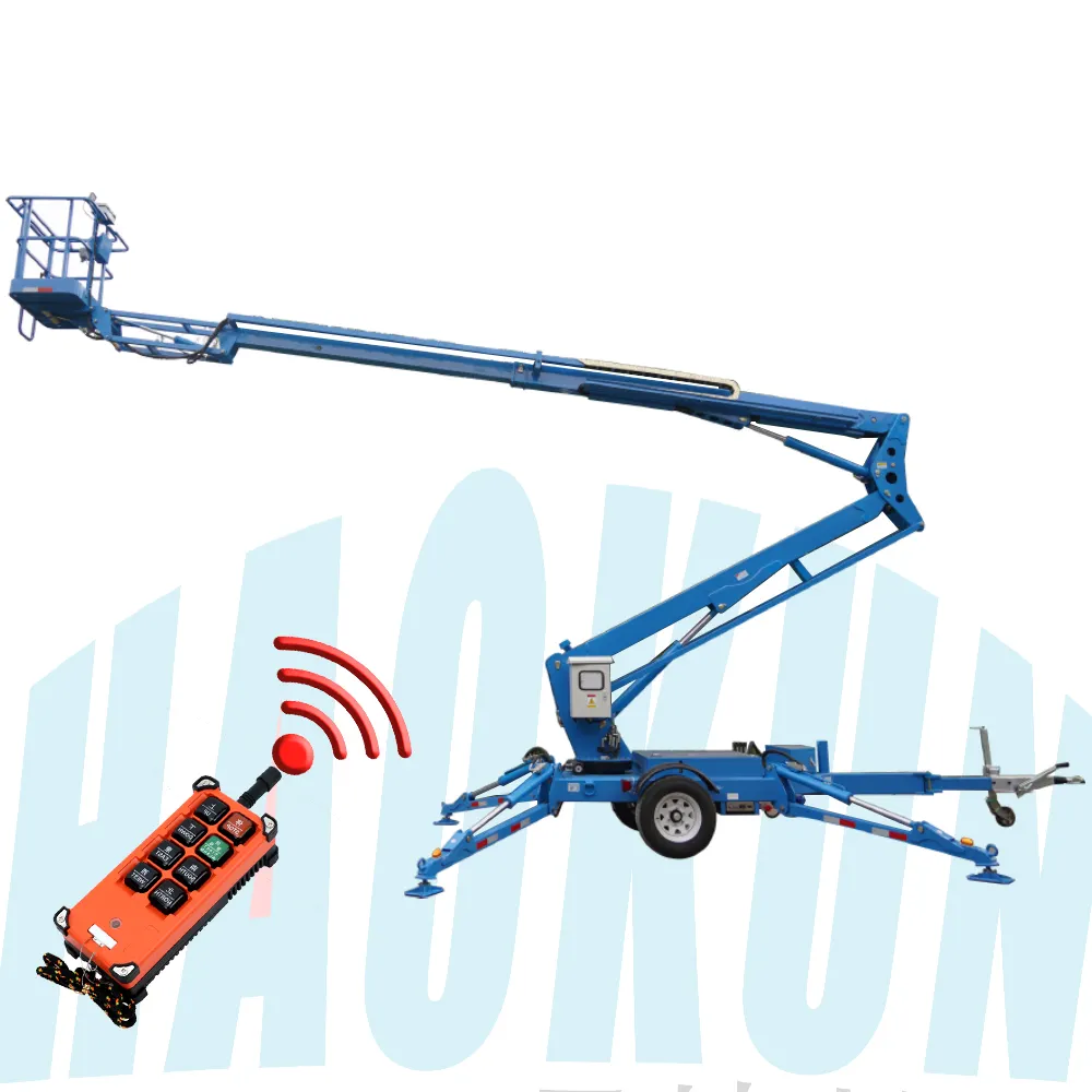 Elektrische 12 M 14 M 16 M Hydraulische Telescopische Hefboom Lift Kraan