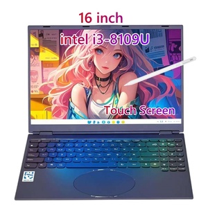 Vente en gros Intel Core I3 <span class=keywords><strong>8109U</strong></span> 8th Gen 16 pouces écran tactile 180 ° ouverture et fermeture reconnaissance faciale déverrouillage ordinateur portable TYPE C - Product Image 1
