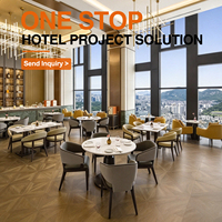Solution clé en main pour hôtels : Ensemble de mobilier de restaurant moderne, tables et chaises pour hôtels et restaurants