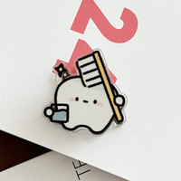 1 pince décorative de dessin animé, pince à notes, pince en PP, cadeau pour étudiants, petit objet décoratif mignon