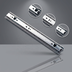 Meilong Correderas para cajones de cocina plateadas con montaje, deslizadores para cajones de armario, deslizadores para cajas de herramientas, deslizadores para armarios con gancho - Product Image 4