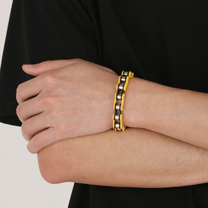 <span class=keywords><strong>Bracelet</strong></span> chaîne <span class=keywords><strong>de</strong></span> vélo pour <span class=keywords><strong>homme</strong></span> en acier inoxydable 316L, style rock hip-hop, bijoux pour <span class=keywords><strong>homme</strong></span>, vente en gros - Product Image 5