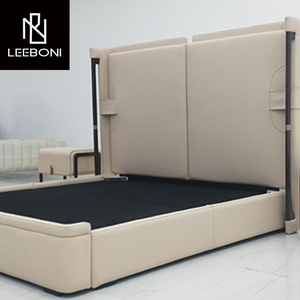 Fait sur mesure Dernier <span class=keywords><strong>lit</strong></span> double en cuir moderne italien populaire Ins Tête <span class=keywords><strong>de</strong></span> <span class=keywords><strong>lit</strong></span> haute <span class=keywords><strong>Lit</strong></span> Queen Size - Product Image 3